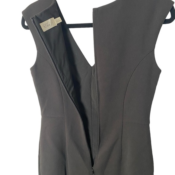 Eliza J Black Sheath Crepe Midi Dress - Picture 10 of 10